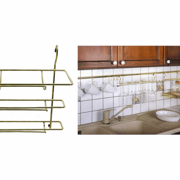 PORTA ROTOLO TRIPLO PER TUBO TONDO DA 325x170x355 mm. prodotto da MANART