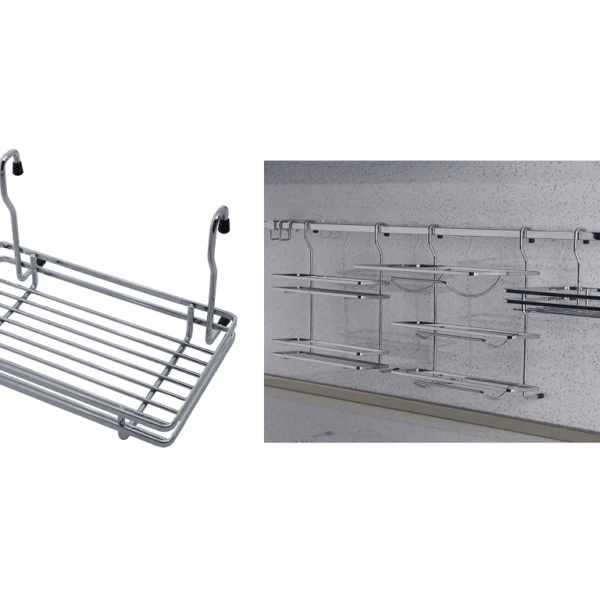 Cestello Piccolo per Tubo Quadro mm.260x190x185h Cromato  Manart