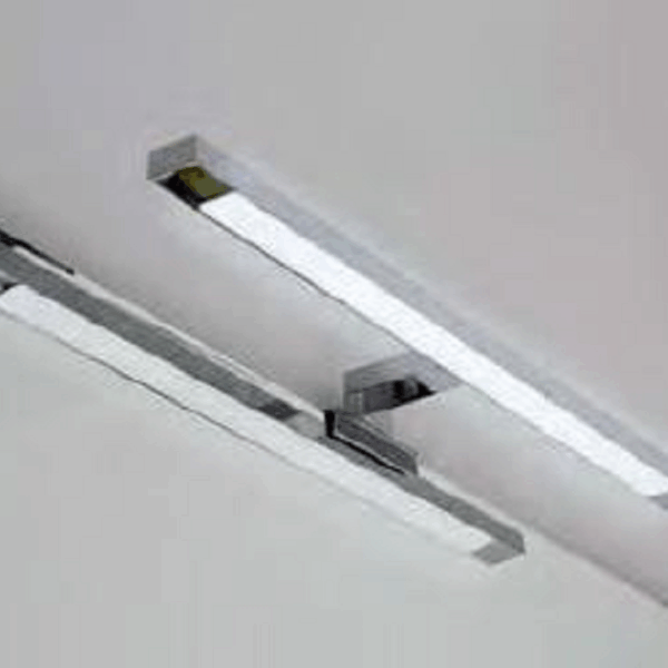 Lampada Led Vinicia Ip44 W8 Lm640 mm.500x95x30h K6400 Attacco Telaio Cromo Mixtech