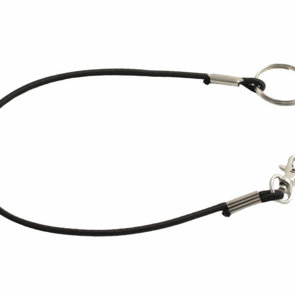 Portachiave con Corda Elastica cm.35+Moschettone
