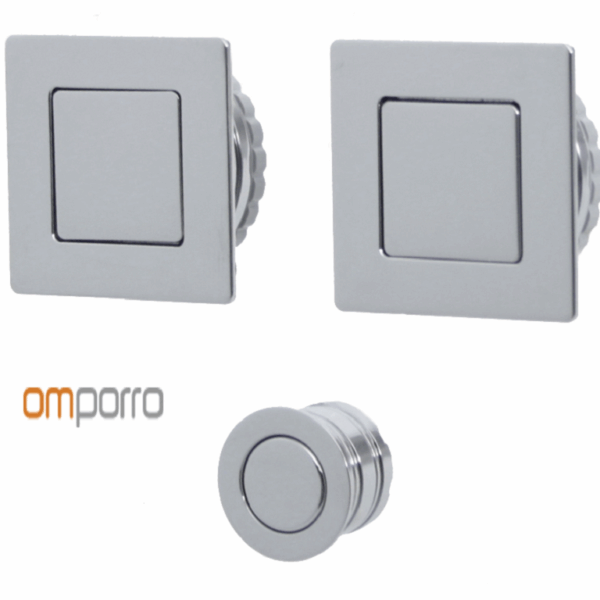 Maniglia Incasso Quadra Porta Scorrevole modello Magnetica d.57x57/48 Senza Foro Chiave varie finiture | OMP Porro fine serie