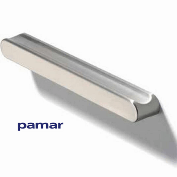 Maniglietta Mobile Interasse 256 mm.274x18x22h GN020-Nichel Satinato Lucido | Pamar