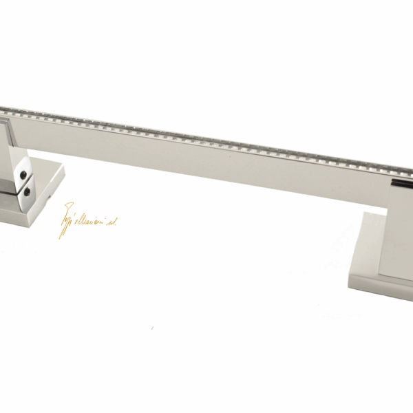 Maniglione Eva con Rosette Interasse 210 mm.240x56h Cromo Lucido+Swarovski | Poggi & Mariani