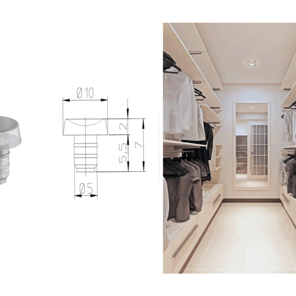 Ventosa Morbida in Silicone Trasprente mm.5/10x2h | Proal