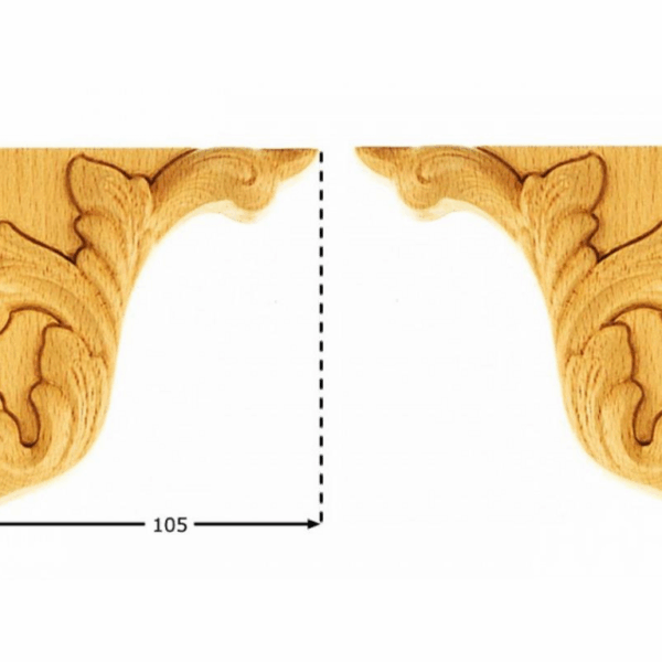 Angolo Legno Faggio w110xh110xd20  Pru
