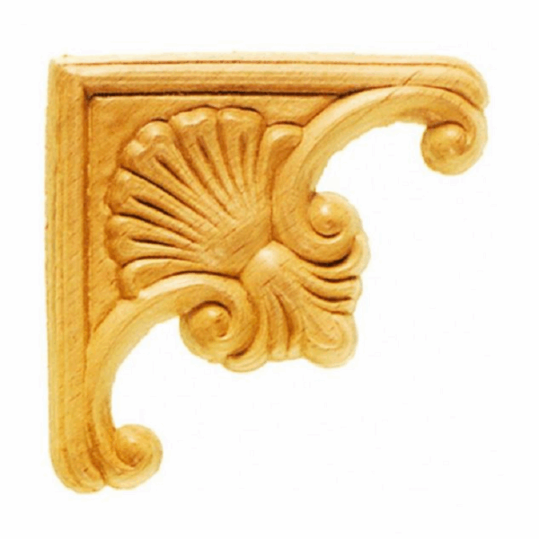 Angolo Legno Faggio w75xh75xd6  Pru