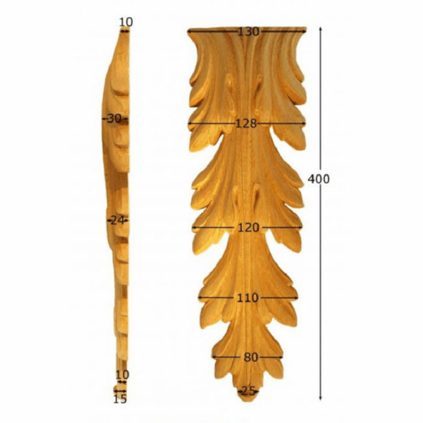 CAPITELLO LEGNO FAGGIO W170xH500xD40-W130xH400xD30-W105xH300xD20- W75xH205xD20 prodotto da PRU