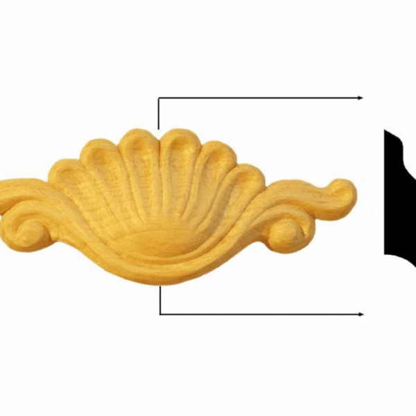 Modello Conchiglia Legno Faggio w145xh55xd22  Pru