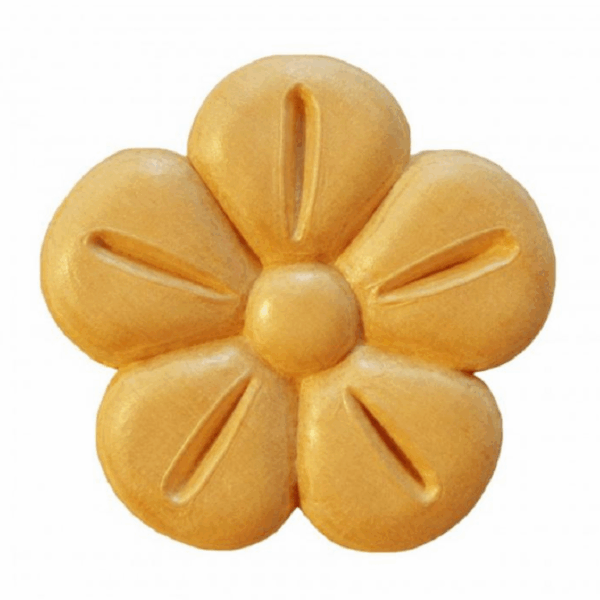 Rosetta Rotonda Legno Betulla w55xh55xd6 Fiore  Pru