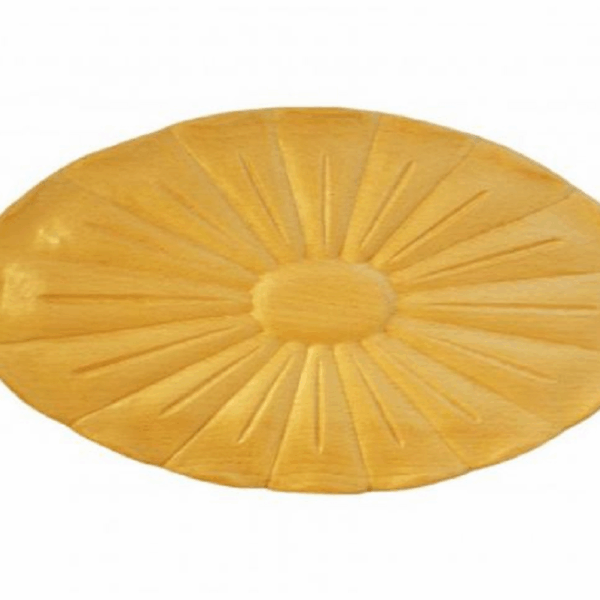 Rosetta Ovale Legno Faggio w300xh170xd20  Pru