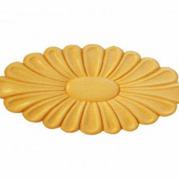 ROSETTA OVALE LEGNO FAGGIO W250xH115xD7 -W75xH45xD9 prodotta da PRU