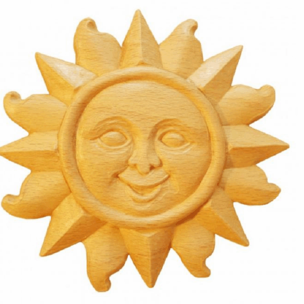 MODELLO SOLE LEGNO FAGGIO W60xH60xD5-W80xH80xD7 -W100xH100xD10    PRU