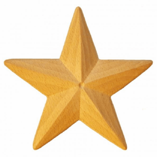 MODELLO STELLA LEGNO FAGGIO W40xH40xD5-W50xH50xD5-W60xH60xD7-W70xH70xD8- W80xH80xD8- W100xH100xD10 prodotto da PRU