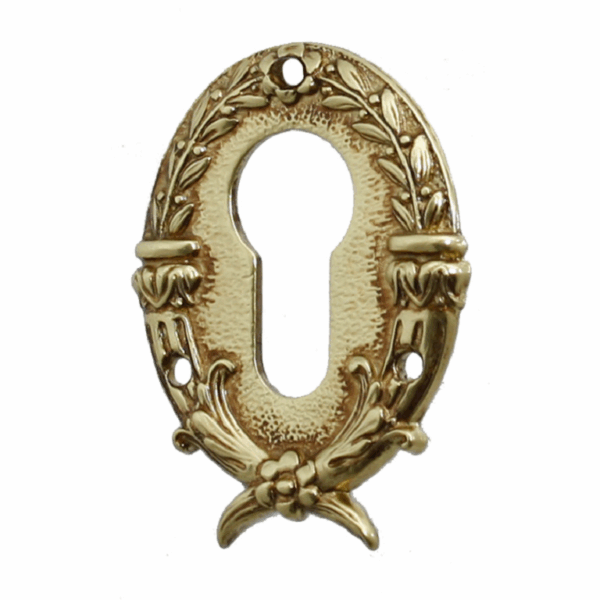 Bocchetta Pompei Foro Yale per Cilindro Europeo mm.47x64 POV-Patinato Oro Vecchio | Salice Paolo