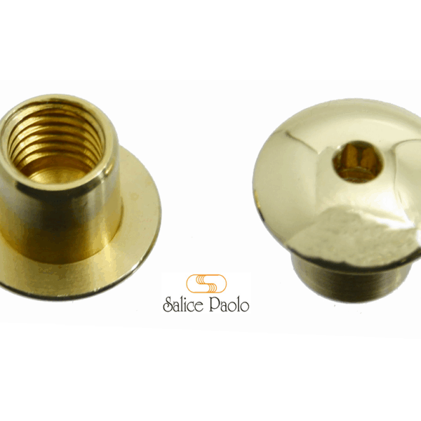 Dado Bombato Filettato Ma10 con Esagono Interno d.20/12x16h Ol   Salice Paolo