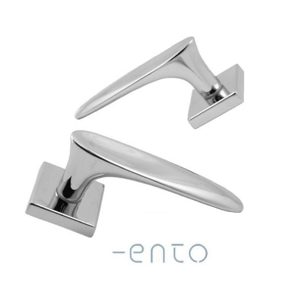 Maniglia Life Rosetta Quadra D.50x50x10h Bocchetta Foro Chiave CR-Cromo Lucido | Ento