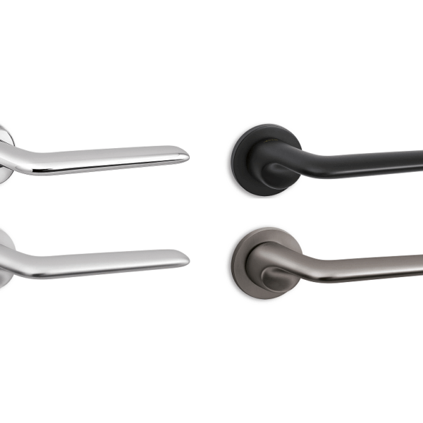 Maniglia Elan Rosetta Tonda D.50x6h Bocchetta Foro Chiave varie finiture | Ento