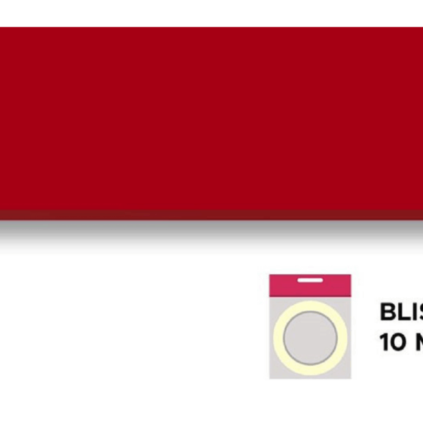 Bordo melaminico senza colla spessore 0,40 in blister da mt.10 Rosso h25 |  Bricomm