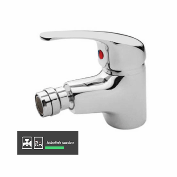 Miscelatore Bidet Monoforo Modello Luna Scarico Automatico Cromo A3541  Rubinetterie Associate