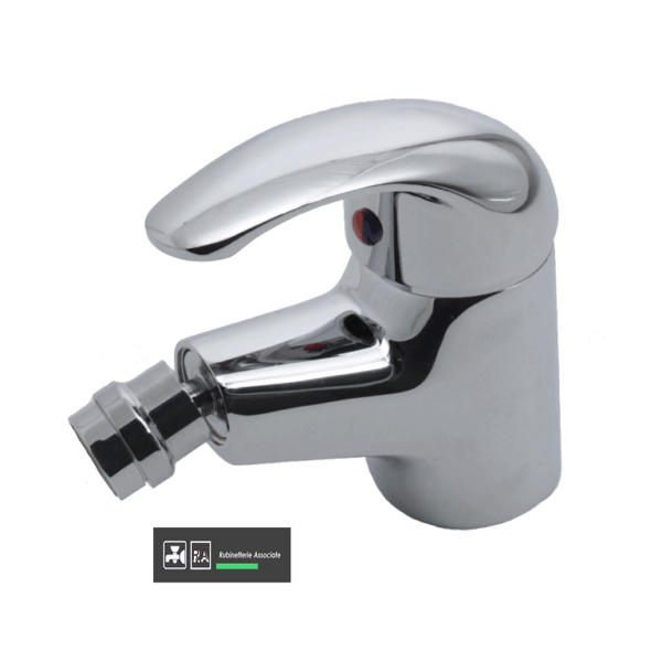 Miscelatore Bidet Monoforo Modello Euro Scarico Automatico Cromo  A8231  Rubinetterie Associate