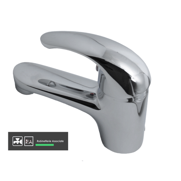 Miscelatore Lavabo Monoforo Modello Euro Scarico Automatico Cromo  A8234  Rubinetterie Associate