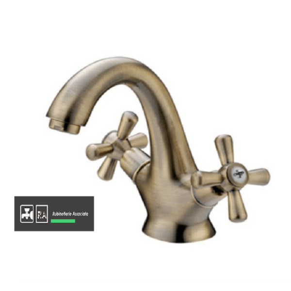 Miscelatore Lavabo Monoforo Modello Sofia Croce Bronzato |  Rubinetterie Associate