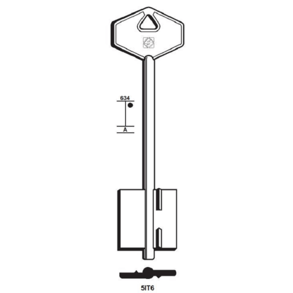 Chiave Grezza Doppia Mappa Lunga Italserrature 5it8 | Silca