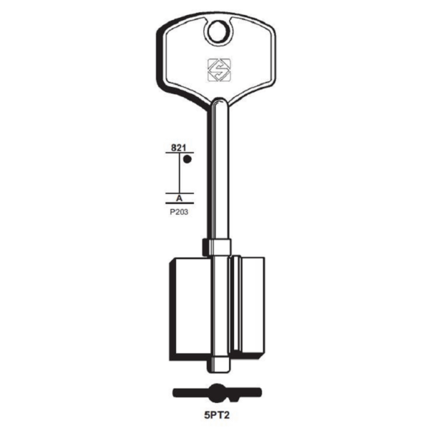 Chiave Grezza Doppia Mappa Lunga Potent 5pt2