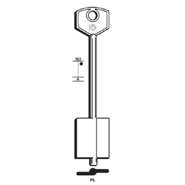 Chiave Grezza Doppia Mappa Lunga Potent Pl | Silca