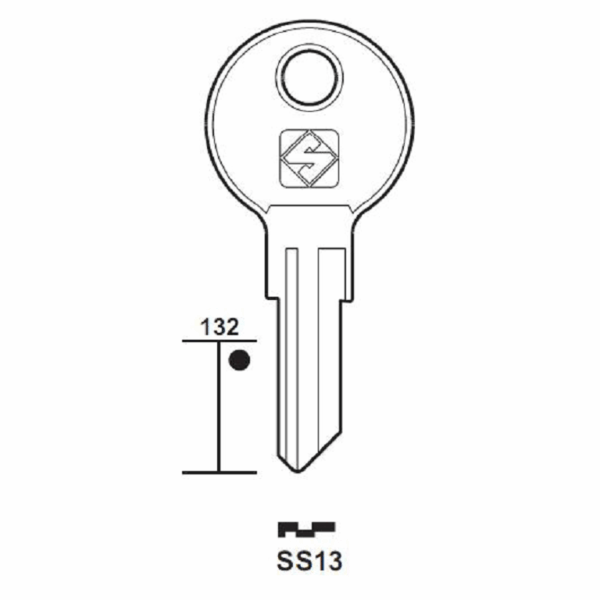 Chiave Grezza Serrature-Cilindro Sis Ss13 | Silca