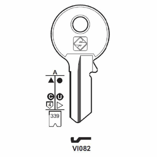 Chiave Grezza Serrature-Cilindro Viro Vi083 | Silca