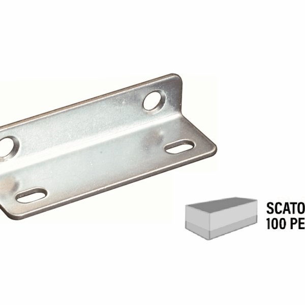 Piastrina Piegata Zincato mm.64x21x14 pz.100 | Sipa