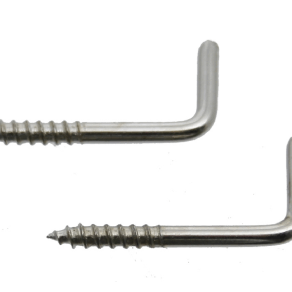 Gancetto a Vite per Legno Nichelato pz.1000 L.22x12h d.2mm | Sipa