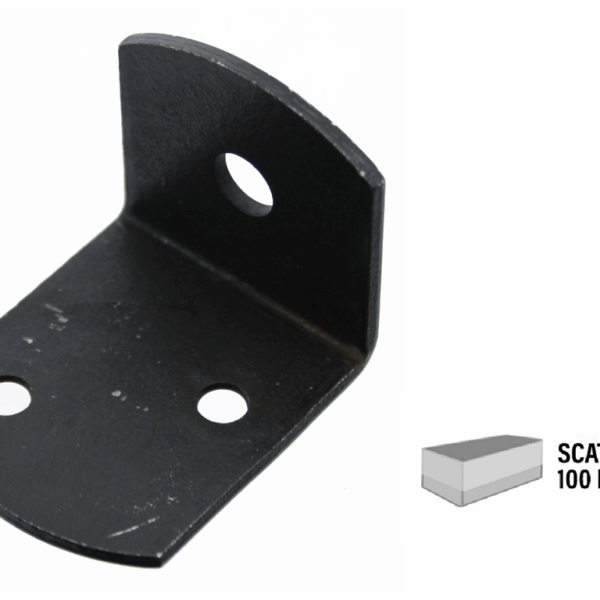 Piastrina Ad Angolo Verniciata Nera Larghezza 30 mm.30x36 pz.100 | Sipa