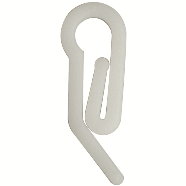 Gancio Paperino Piccolo Plastica per Tende Plastica Bianco pz.1000 | Sipa