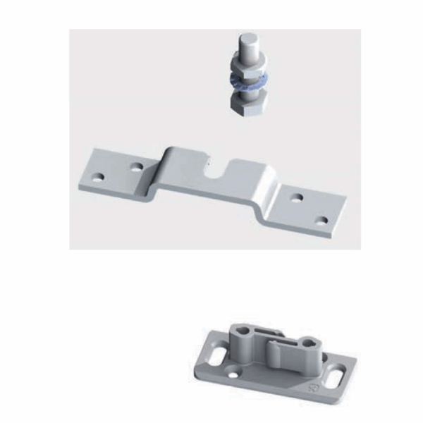 Piastra Per Carello Puma Dragon Titan Porta Aggancio Frontale 2pz+Guida Inferiore 1pz Art. Kit02-E | Sliding