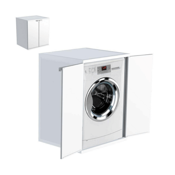 Mobile Coprilavatrice Resina cm.68,5x64,5x88h Bianco | Morgardi