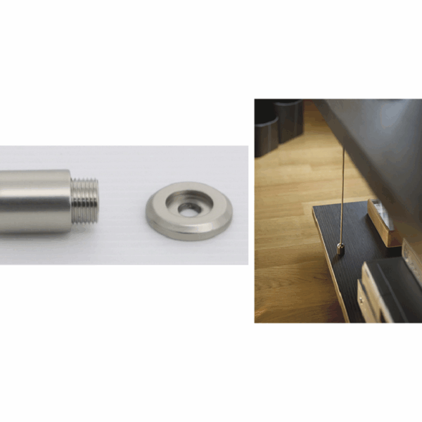 Tenditore a Soffitto per Barra NKS - Nichel Satinato | Tahuma