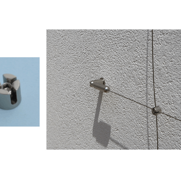 Morsetto a Croce Cavo - Barra NKS - Nichel Satinato | Tahuma