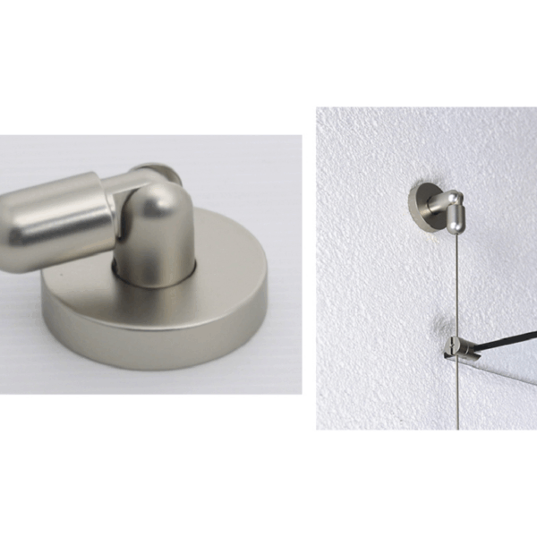 Tendicavo Snodato Corto con Flangia da 45x15 mm. varie finiture | Tahuma