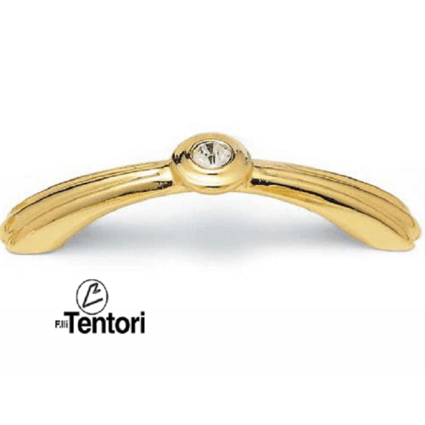 MANIGLIETTA MOBILE INTERASSE 64 DA 80x22 mm. DORIA CON SWAROVSKI prodotta da TENTORI