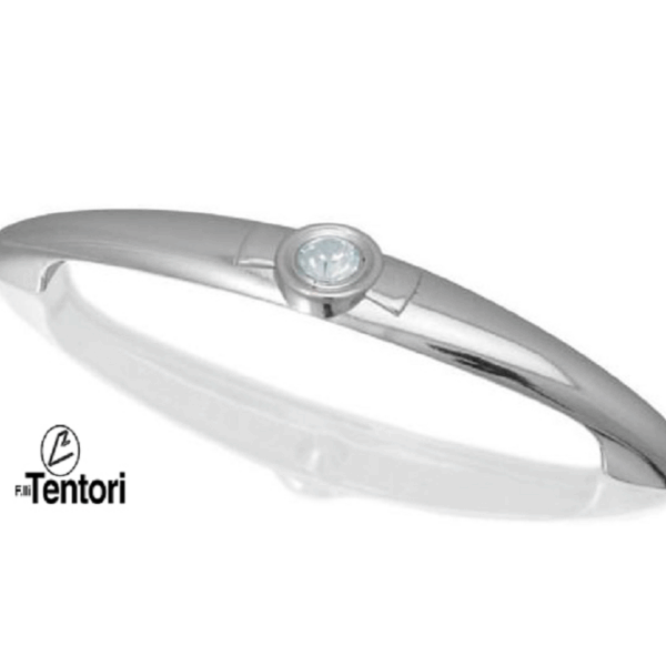 MANIGLIETTA MOBILE INTERASSE 64/96 ORFEA CON SWAROVSKI+CROMO LUCIDO prodotta da TENTORI