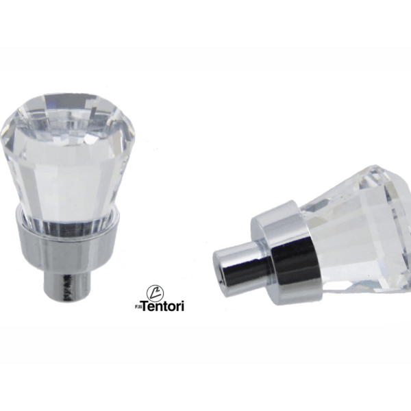 Pomolino Mobile Ikaria d.20/15x20h Cristallo Swarovski+Cromo Lucido   Tentori