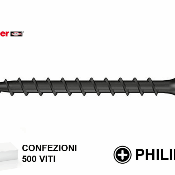 Vite Cartongesso TSP Croce PH2 FSN - TPD VN Nero pz.1000 mm.3,5x35 | Fischer