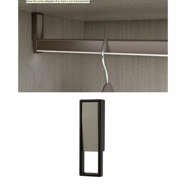 REGGITUBO LATERALE  PER TUBO FOLW mm.18x18x85h  prodotto da  CONFALONIERI