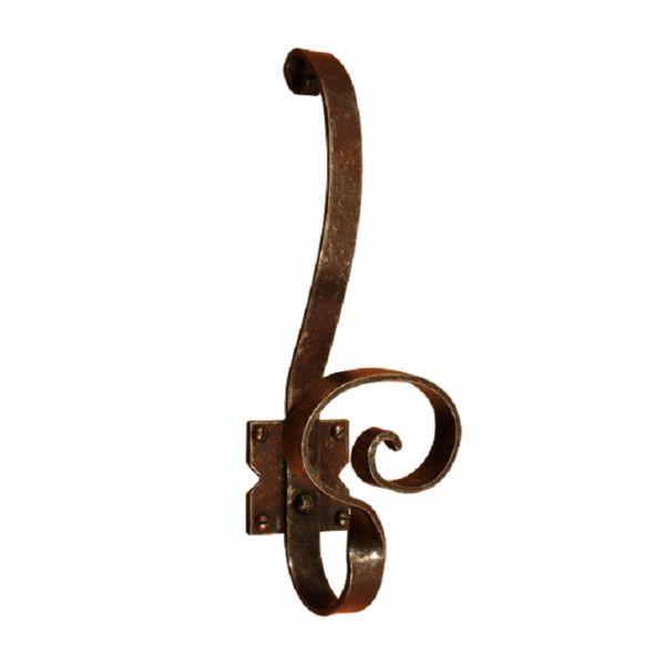 Portabito per Appenderia da Parete modello FA773 Forgiato mm.75x230 Ruggine | Utensil Legno