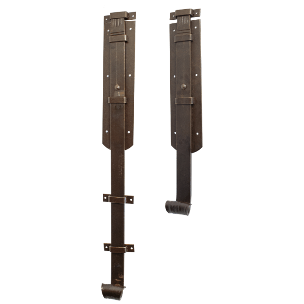 Saliscendi Forgiato 80x450mm-80x730mm Ruggine | Utensil Legno