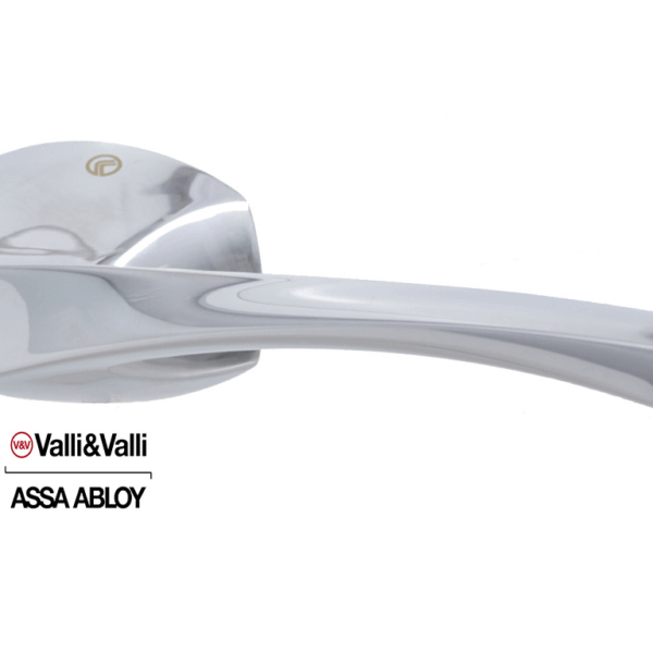 Maniglia H369 Rosetta Quadra d.50x50 Foro Chiave Cromo Lucido  Fusital  Valli & Valli