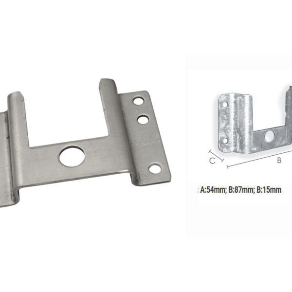 Supporto A Vite per Cuscinetto Baverino Quadro 35mm  A:54xb:87xc:15mm Zincato | Vulcania