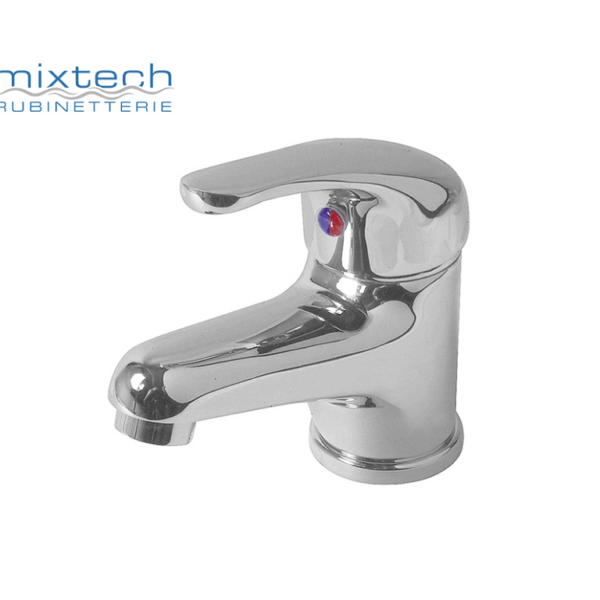 Miscelatore Lavabo Monoforo Modello Venus Scarico Automatico Cromo  Mixtech
